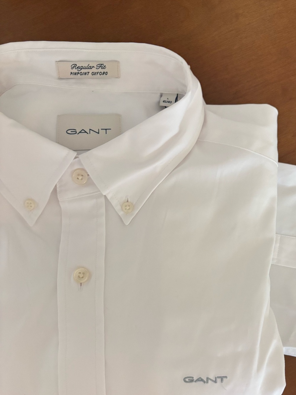 Gant White Button-Down Dress Shirt